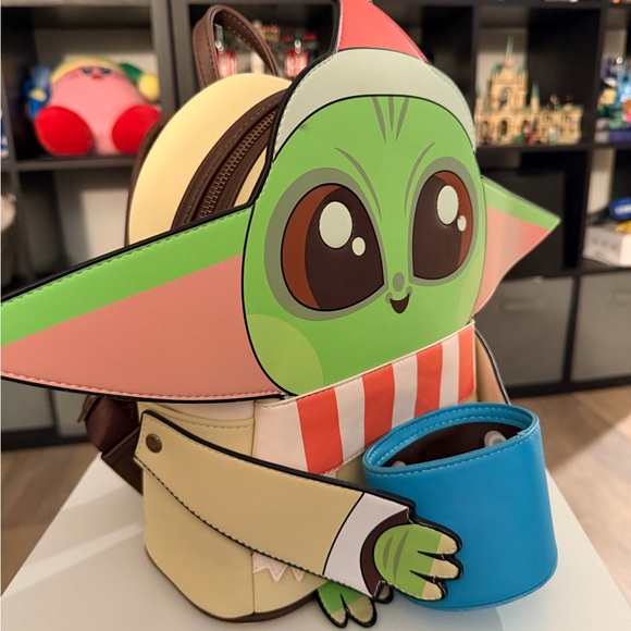 Loungefly Star Wars The Mandalorian The Child with Mug Holiday Mini Backpack - Picture 7 of 10
